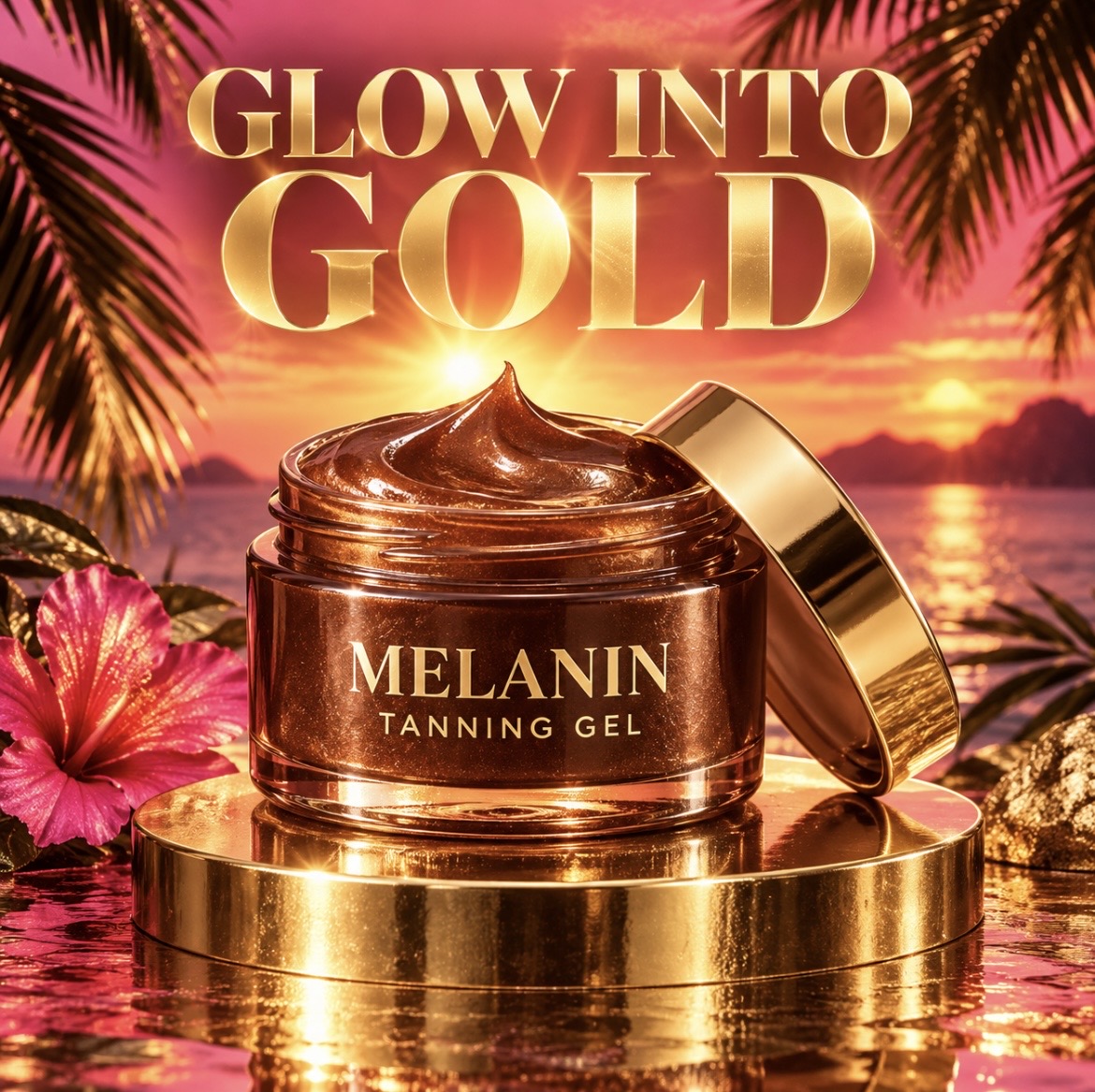 GLOW IN TO GOLD MELANIN TANNING GEL 500ML