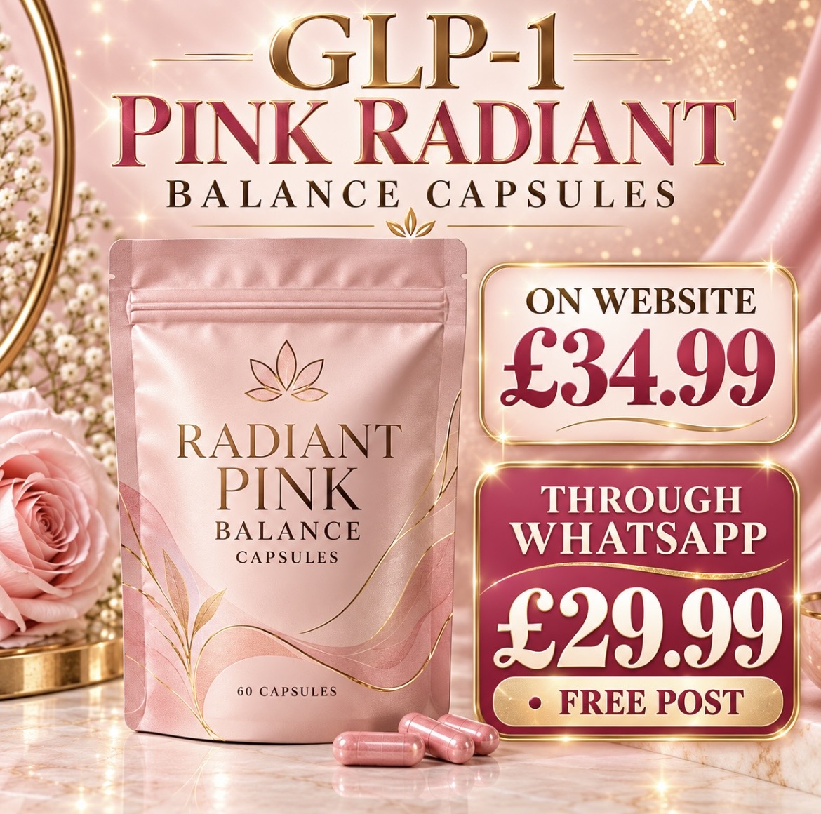 💕Pink balance Glp-1 burn capsules